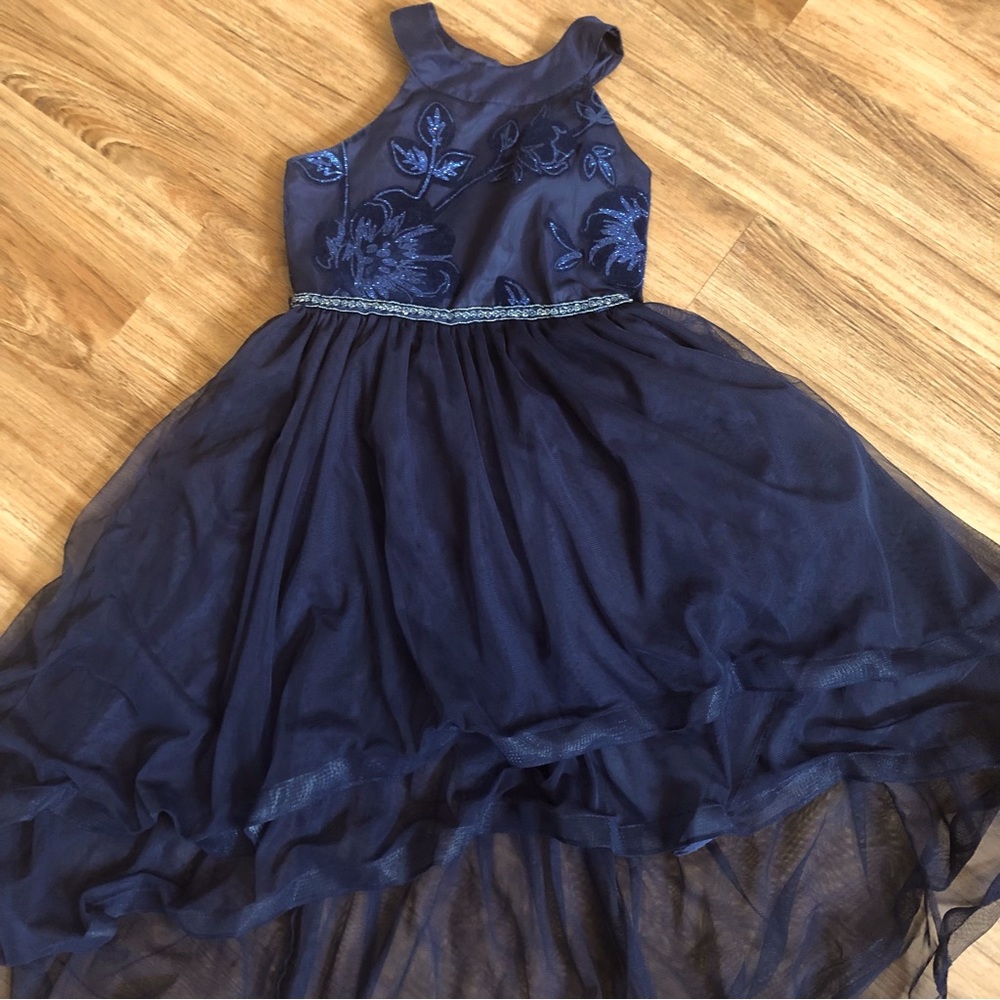 Sweet Heart Rose Formal Navy Gown